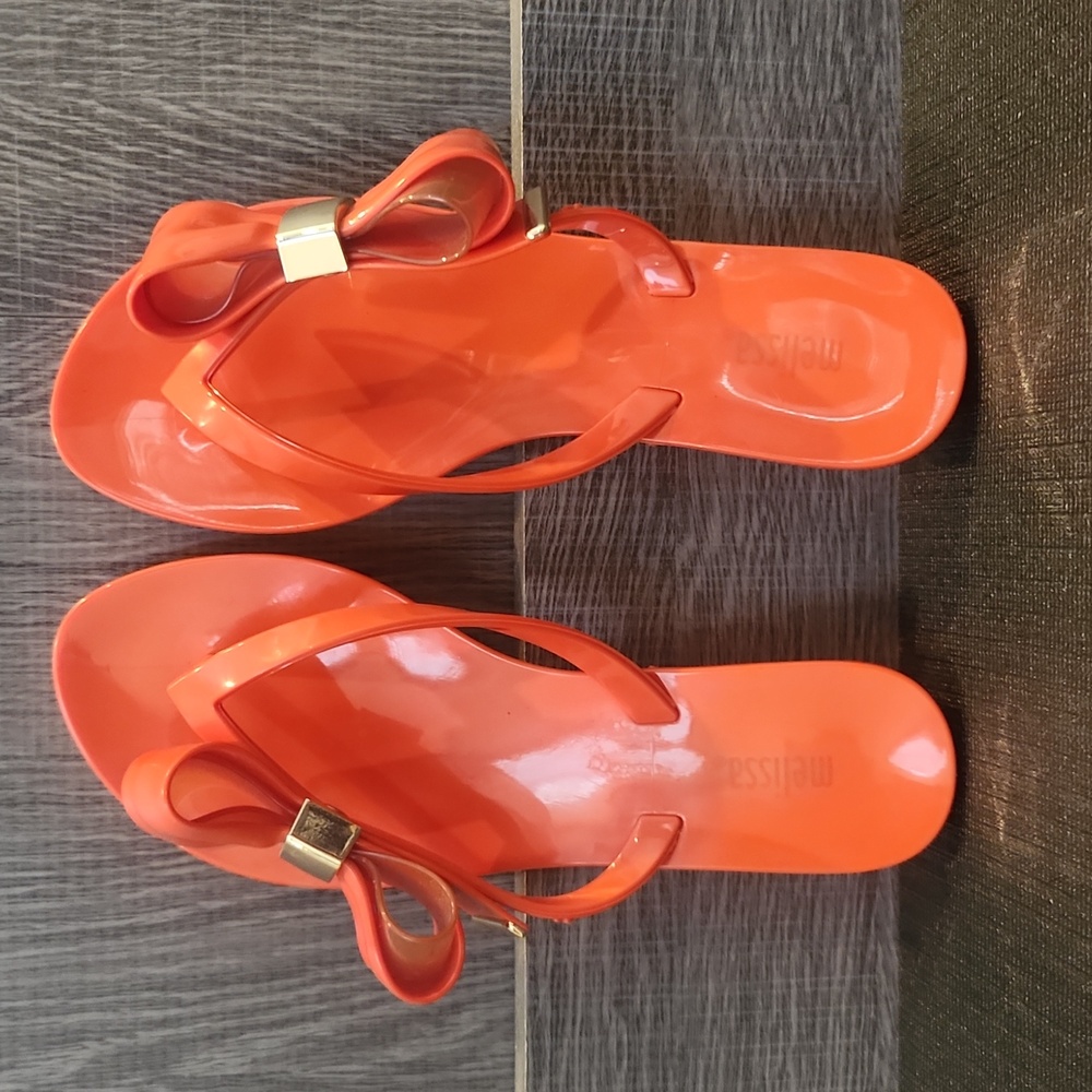 MELISSA Women's Red Bow Sandals